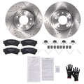 Front Disc Brake Rotors Ceramic Pads for Lincoln MKZ 2007-2012 Zephyr