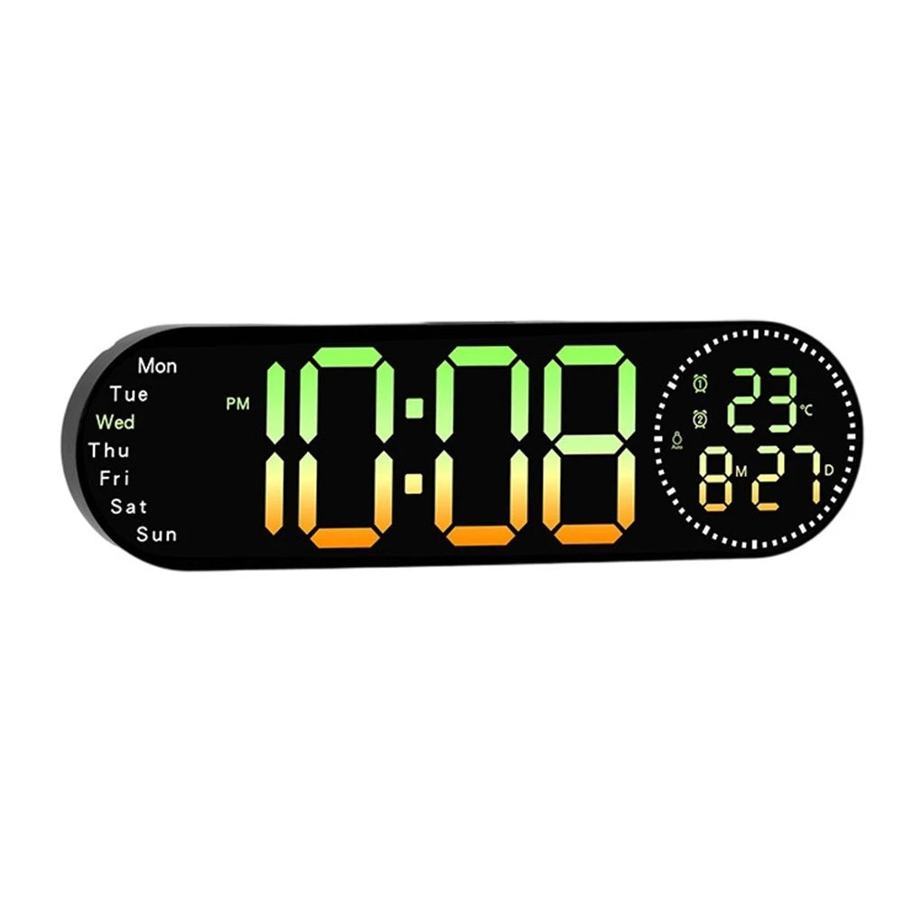 16 92 Inch Digital Wall Clock Large With Rgb Gradient Color And Timer
