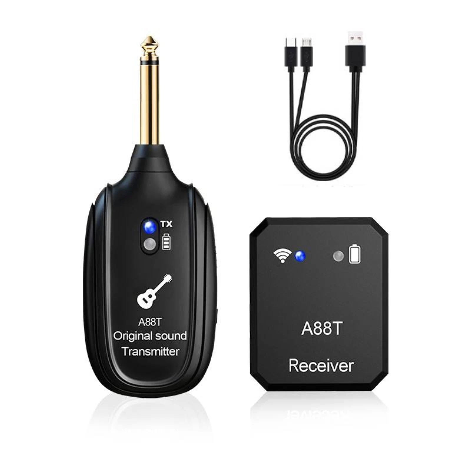 New Black Rechargeable Wireless In-ear Monitor System Transmitter