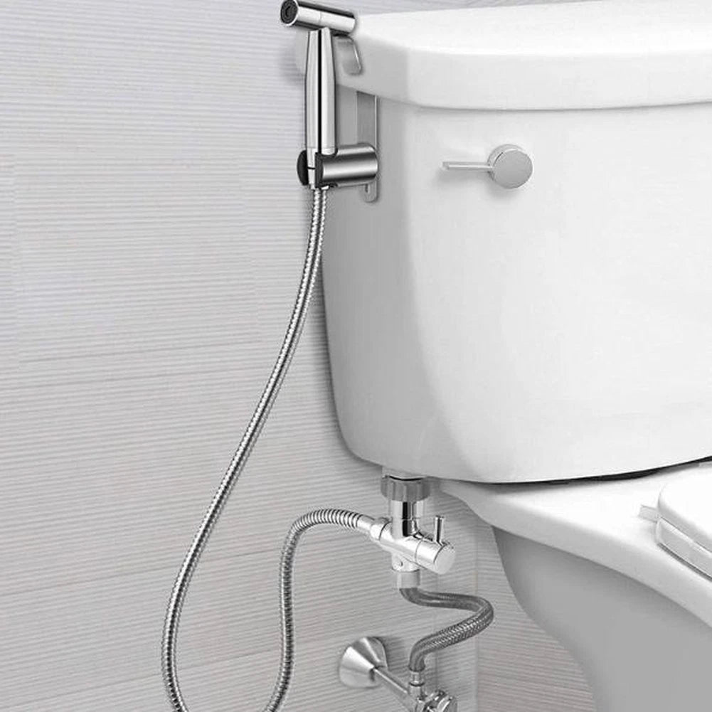 Handheld Toilet Bidet Sprayer Set Stainless Steel Self Cleaning For