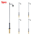 Set Model Railroad Train Ho Scale Lamp Posts Led Street Light Lamp