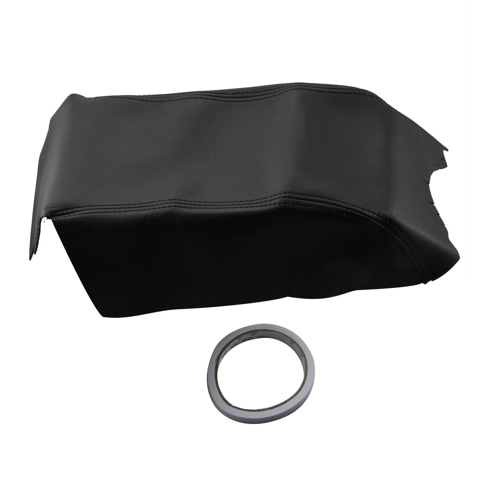 Center Console Leather Cover For Land Rover Lr3 Lr4 2005-2016 Black