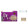 For Raspberry Pi 5 Pcie To M.2 Nvme Ssd Supports X1, Gen2 And Gen3
