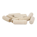 50 Pack Fluted 1" X 5/16" (8mm) Straight Wooden Dowel Pin Rods