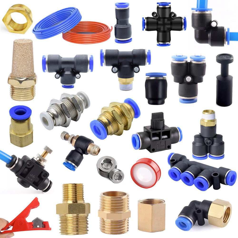 Nylon Push Fit Connector for 4 to 16mm Pipe