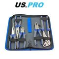 US Pro Tools 5pc Pliers Set Combination Long Bent Nose Side Cutters