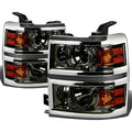 Fit 2014-2015 Chevy Silverado Smoked Housing Amber | Built Supply Co