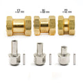 Heavier Brass Wheel Hex Extended Adapter For Axial Scx10 90046 D90