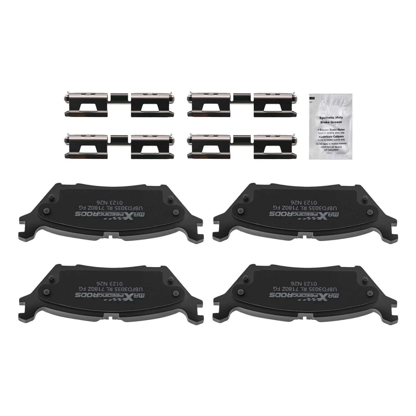 Rear L&amp;R Ceramic Brake Pads Kit for Ford F-150 2015-2020 Expedition 2018-2021