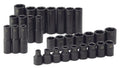 Sk Tools 1/2" Drive 6 Pt Metric Std And Deep Impact Socket Set (4053)