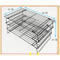 Black 3 Tier Nonstick Cooling Rack For Efficient Cooling And Air