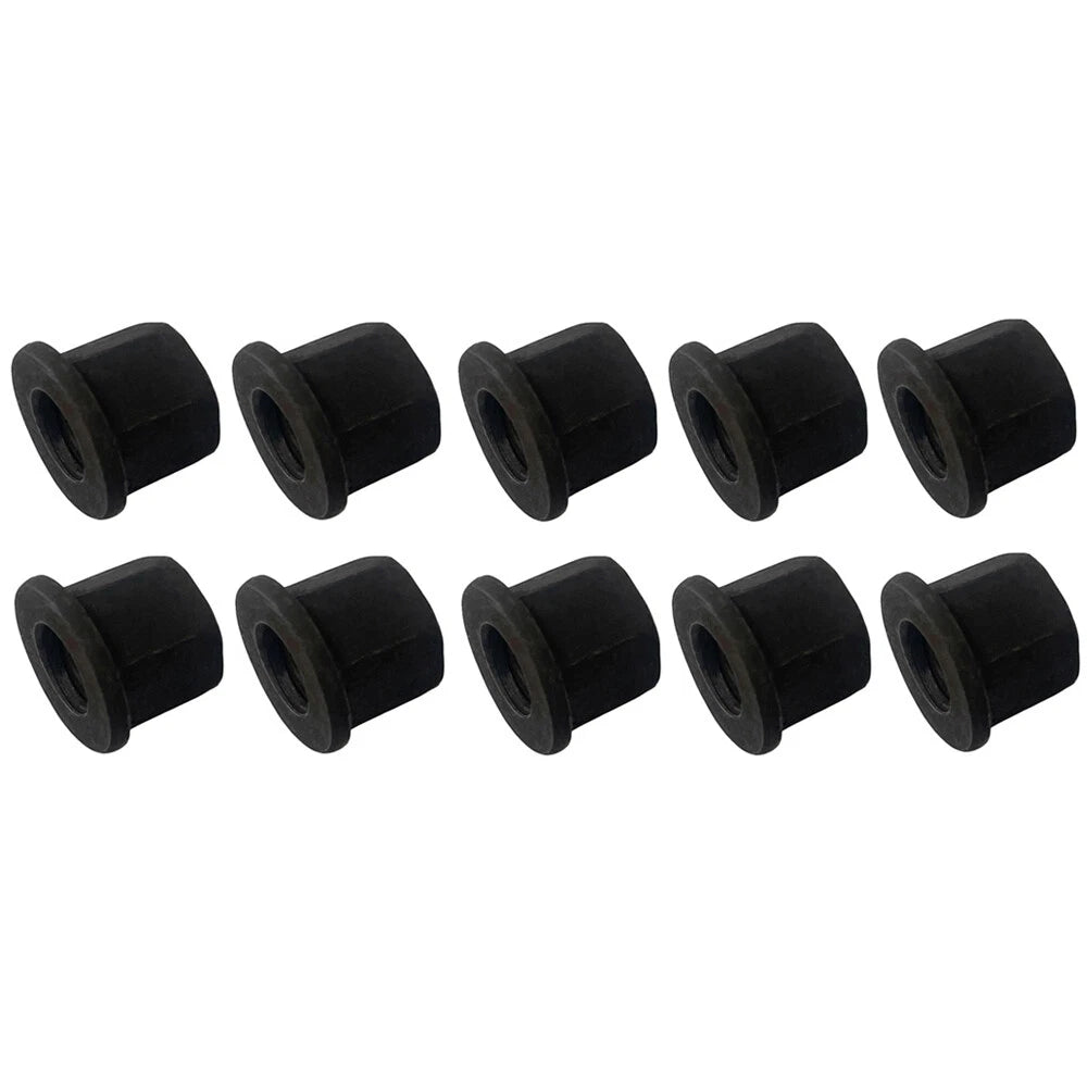 Black Oxide Finish 1/2"-13 Thread Flange Nut Steel Hex Threading