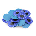100 Pack - 3" Zirconia 80 Grit Quick Change Sanding Disc Black Hawk