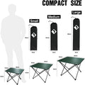 Villey 16"/19"/24" Camping Side Table Aluminum Roll Up Folding Beach