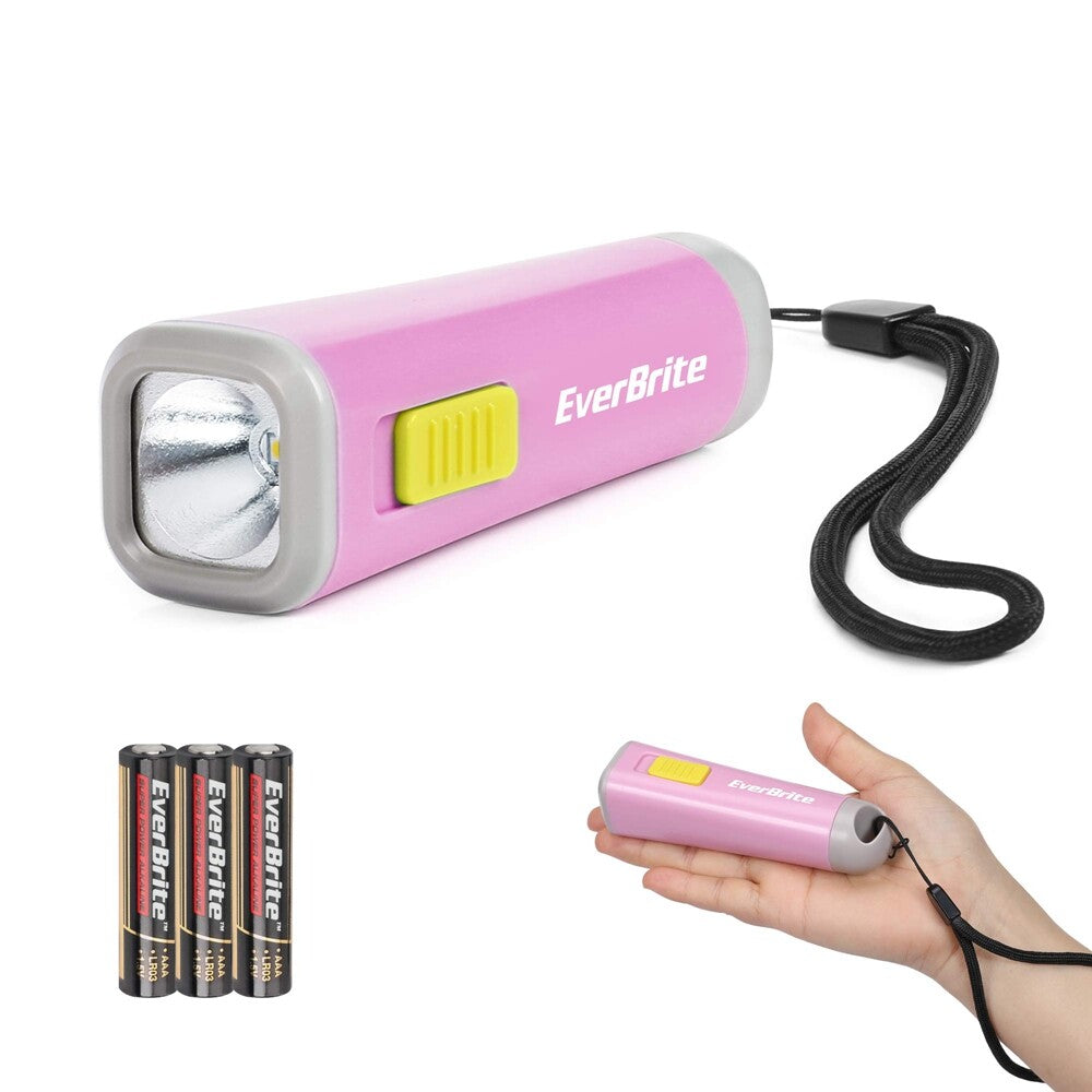 EverBrite Kid Flashlight Mini LED Flashlight Torch Lamp w/Lanyard 3AAA