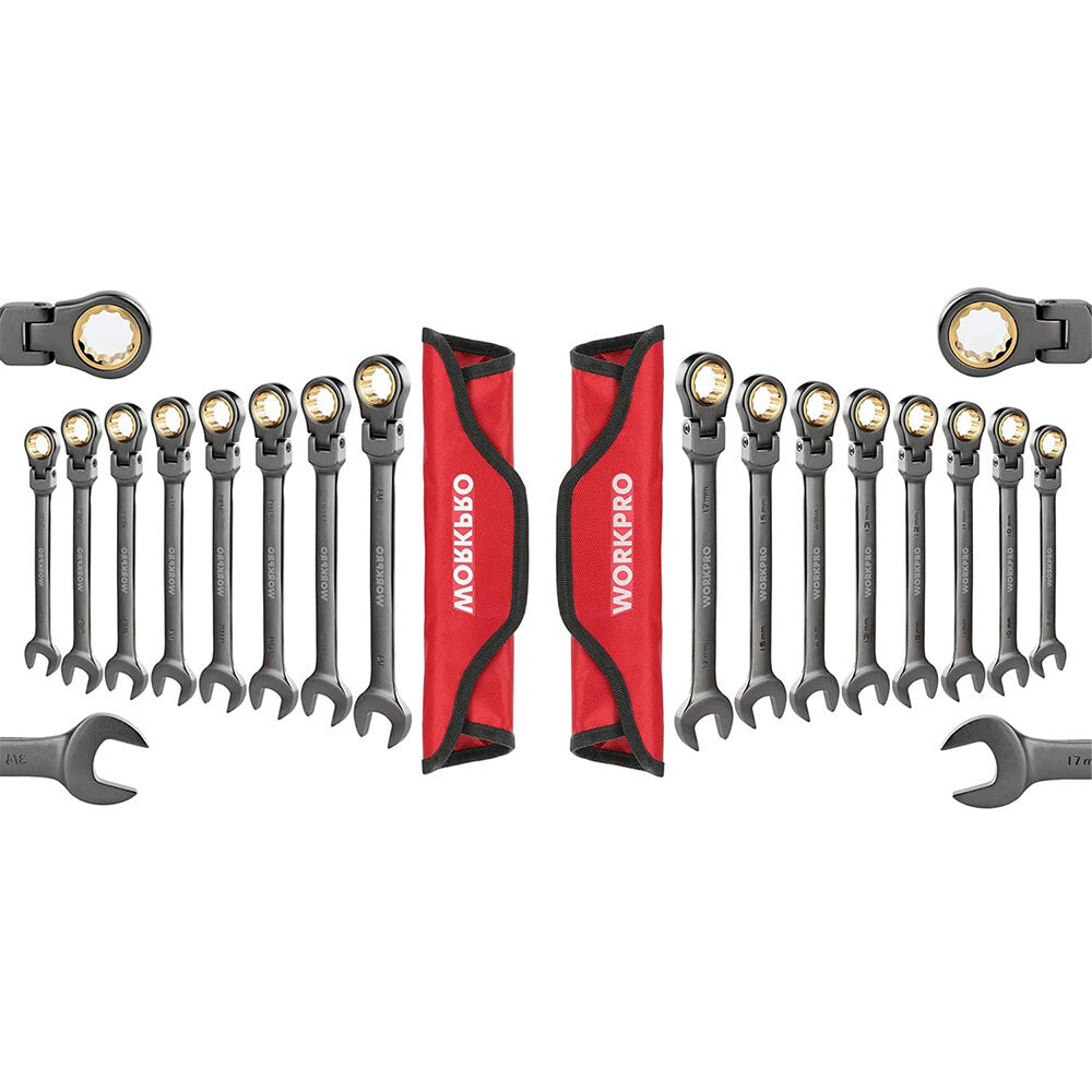 WORKPRO 14pc 1/2 Inch Drive Deep Impact Socket Set by WORKPRO