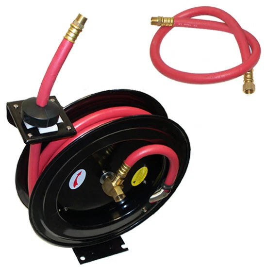 1/2" X 25 Feet Air Rubber Hose Retractable 300PSI