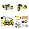 4WD 2WD Robot Smart Car Chassis Kits Speed Encoder 65x26mm Tire for Arduino
