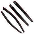 Window Visor Rain Guard For Acura Rdx 2007-2012 Outside Mount Black