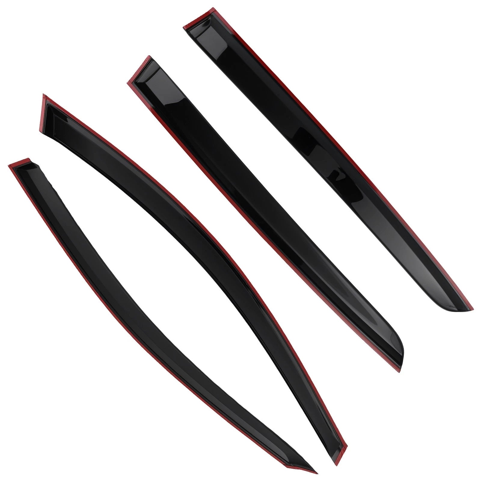 Window Visor Rain Guard For Acura Rdx 2007-2012 Outside Mount Black