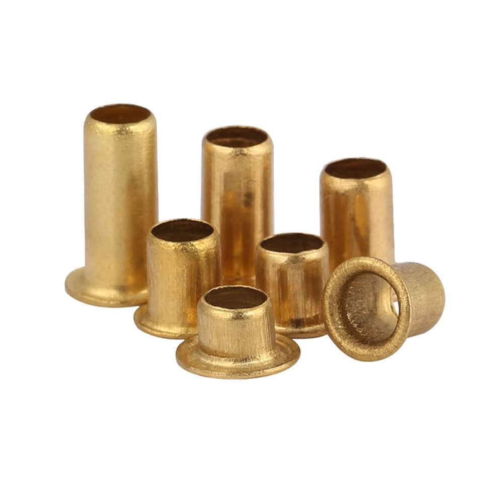 100Pcs Brass Hollow Tubular Rivets M0.9-M6