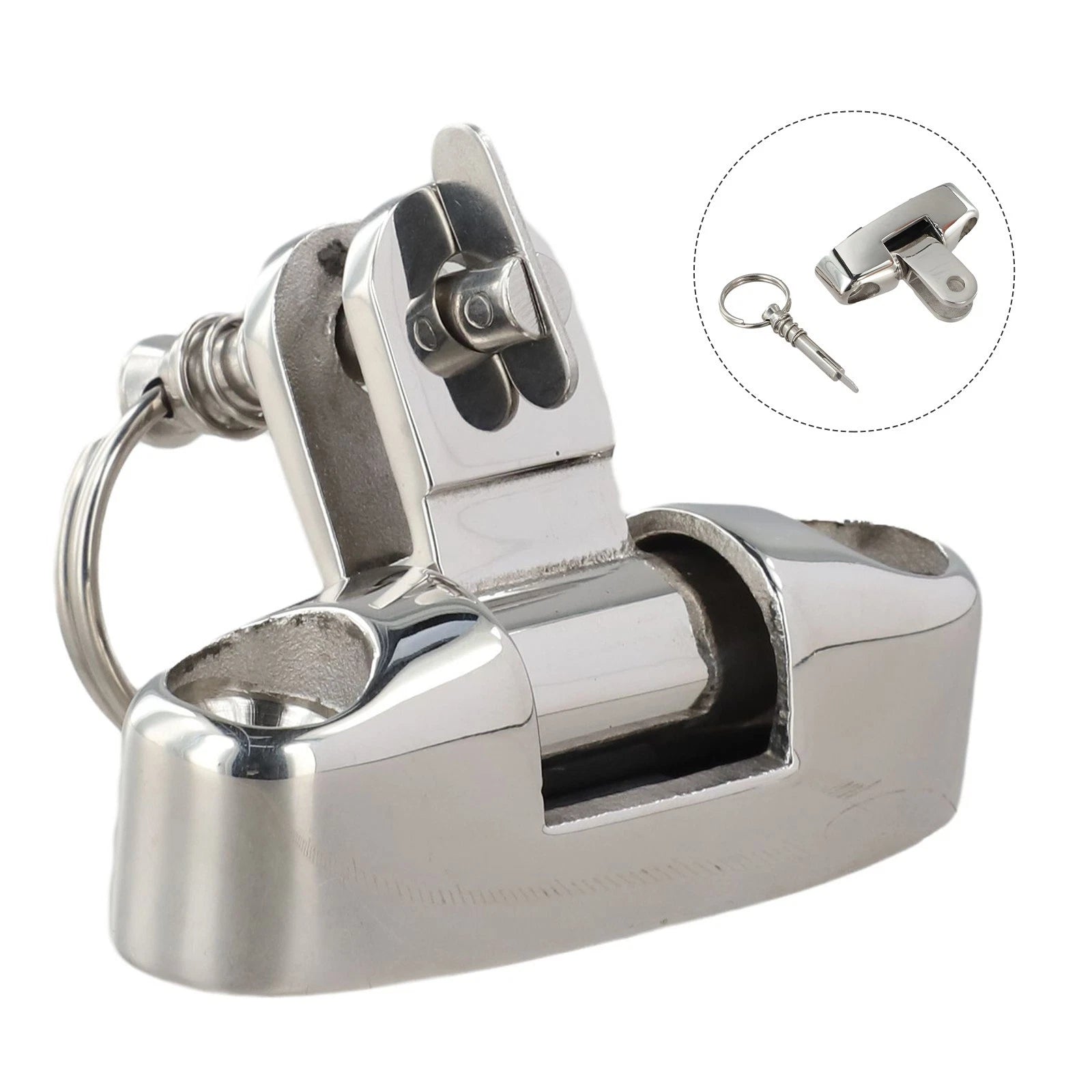 Swivel Side Mount Hinge For Bimini Tops Crafted From 316 Stainless