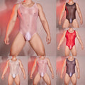Jumpsuit Underwear Daily Holiday Leotard For Lingerie Mens Stretch