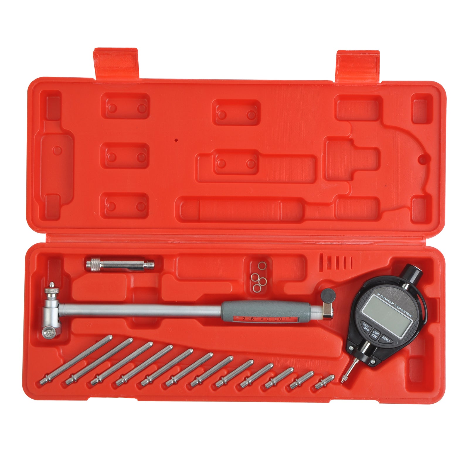 New Engine Cylinder 2-6" Dial Bore Gauge Gage Indicator Resolution