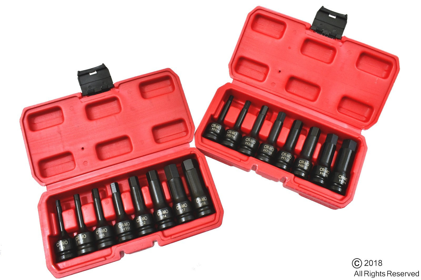 1/2" Drive Impact Socket Hex Bits Set 16pc