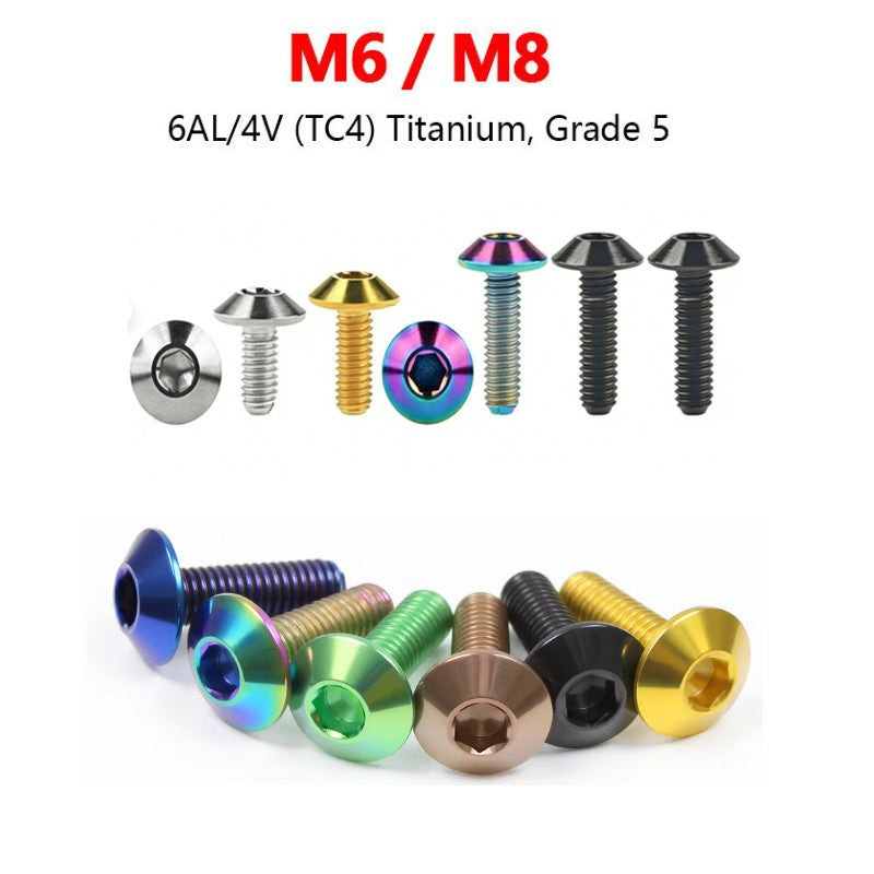Titanium Bolt M6 M8 Allen Socket