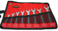 Professional 6x7-20x22mm 8pc Double Open End Spanner Set with Canvas Roll Pouch