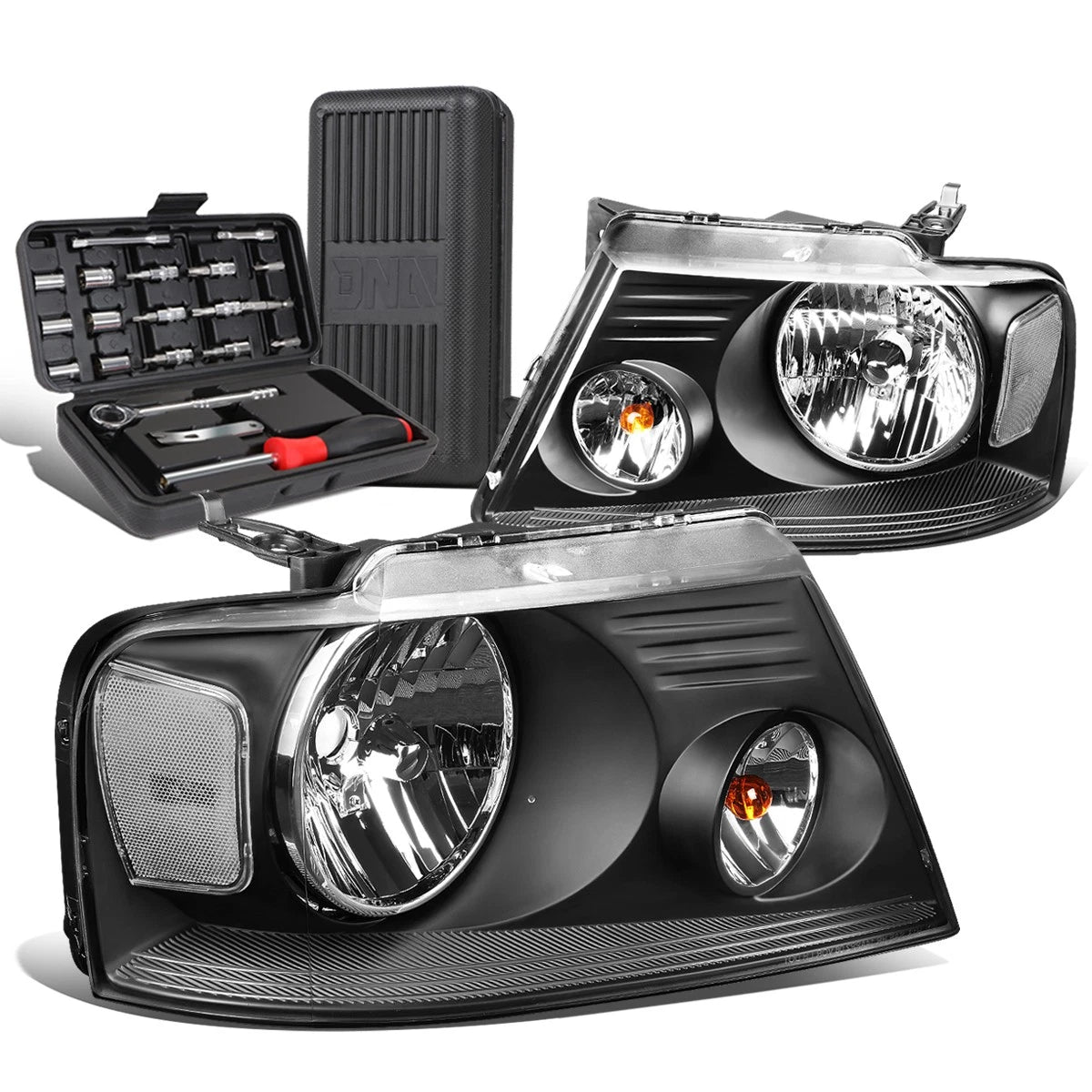 For 2004-2008 Ford F150 Pickup Pair Black/clear | Built Supply Co