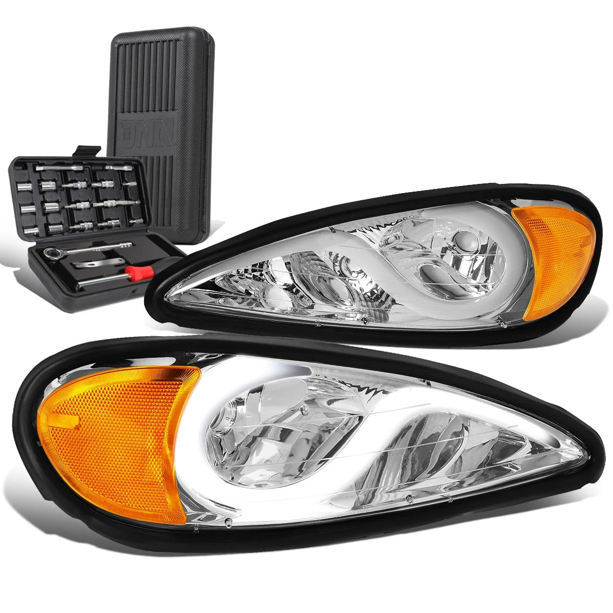 For 1999-2005 Pontiac Grand Am Led Chrome Amber | Built Supply Co