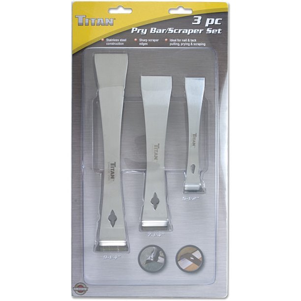 Titan 5-1/2-Inch Stainless Steel Pry Bar Scraper by Titan
