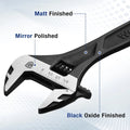 Workpro 6" Adjustable Wrench Black Oxide Wrench Inch/metric Scale