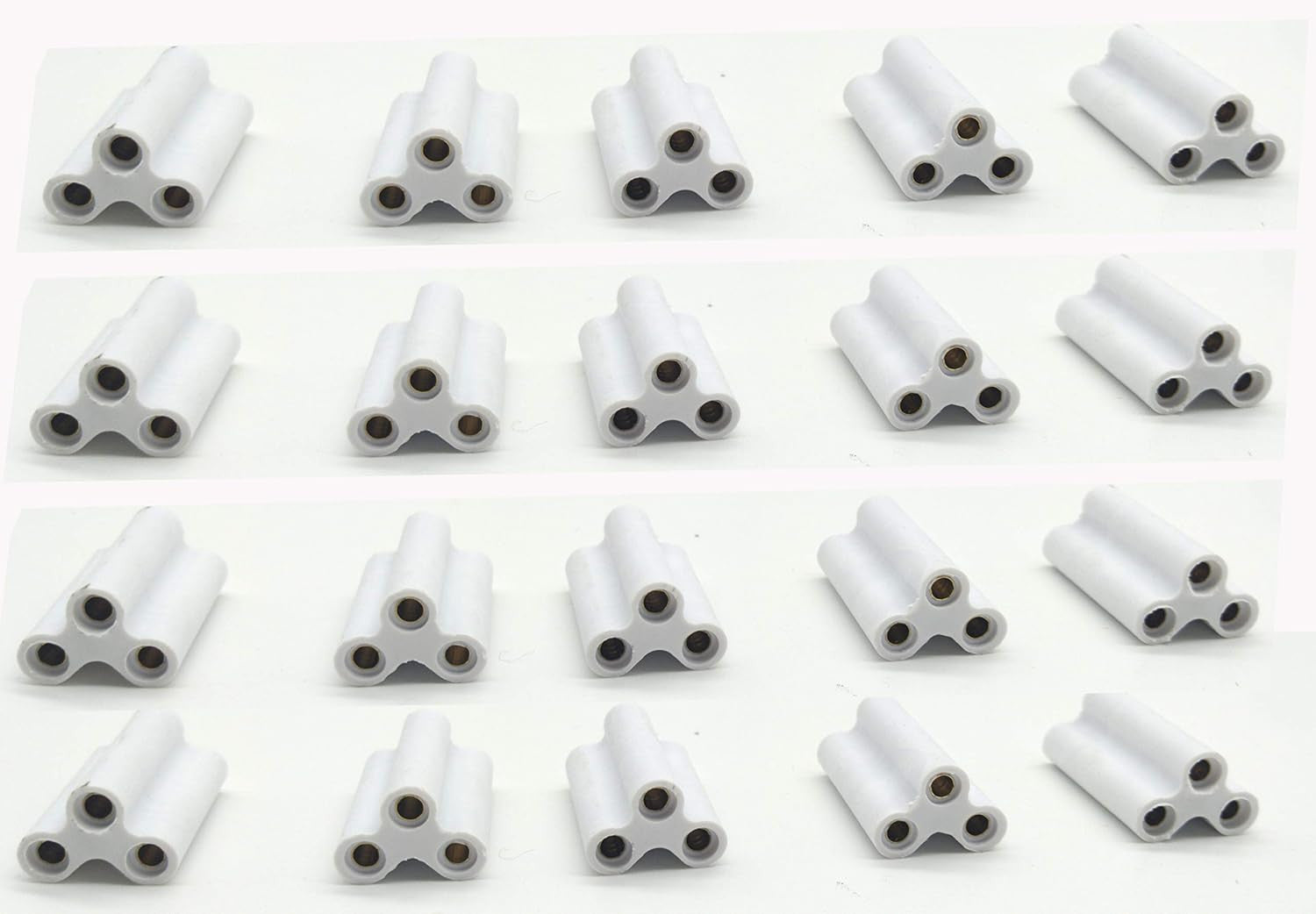 T5 T8 LED Lamp 3Pin Connector, Double End 3Pin Female Adapter
