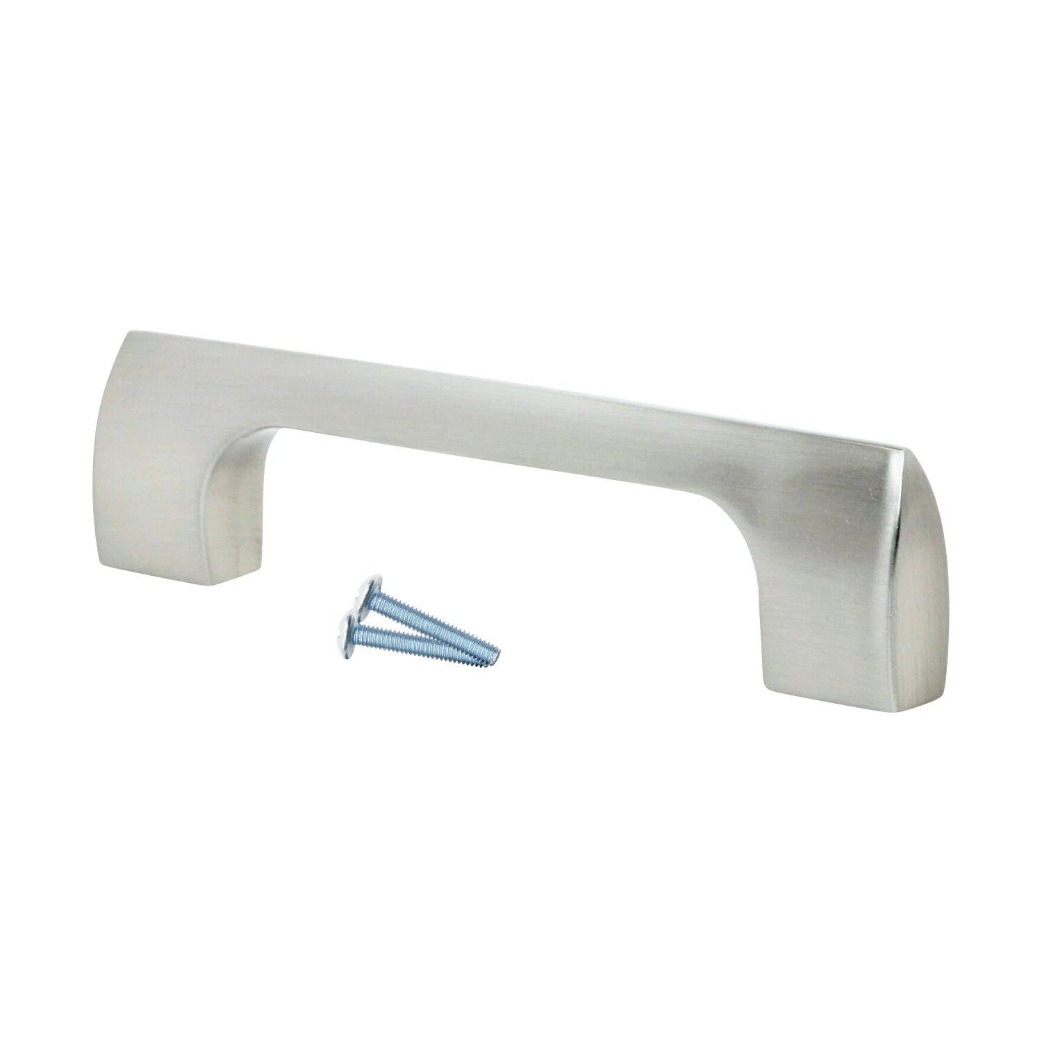 10 Pack Modern Point 3-3/4" Brushed Nickel Kitchen Cabinet Pull