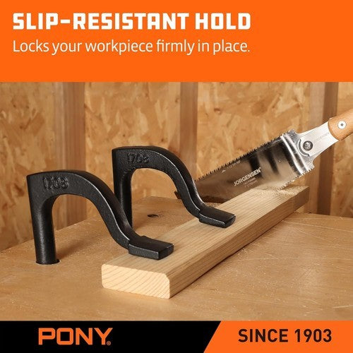 PONY 8" Bench Hold-Down Clamps Heavy-Duty Bench Dog Clamps for Woodworking New