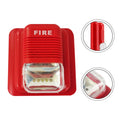 Audible Visual Alarm Siren Wired 12V 24V Dc With Led Strobe Light And