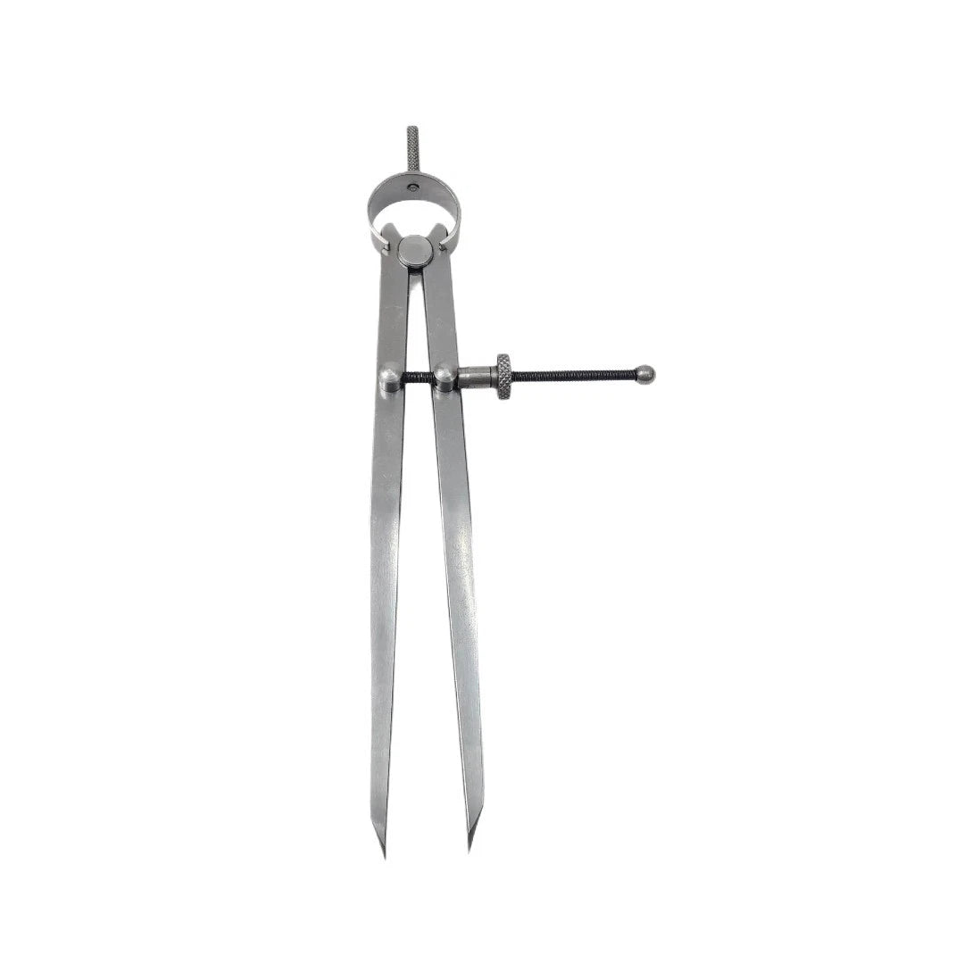 Divider 8" Steel Measuring Compass Gauge Jewelers Spring Tools -