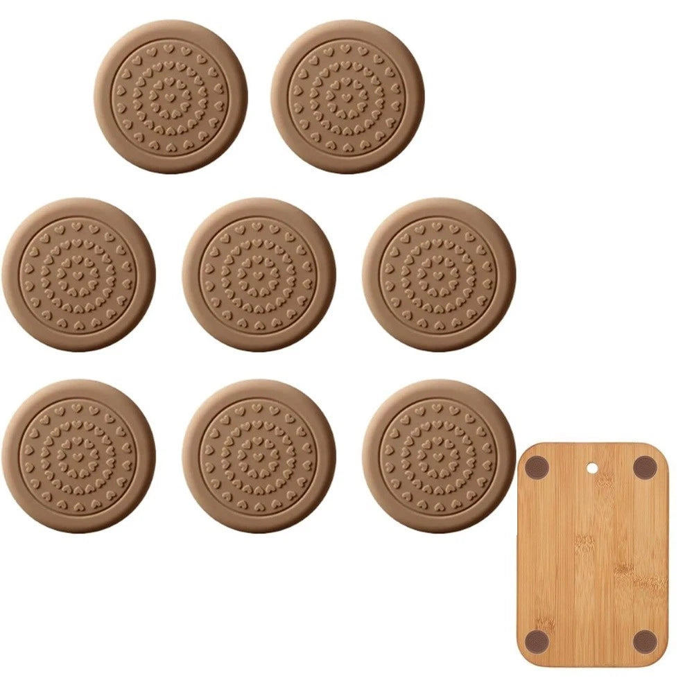 8 Pack Silicone Chopping Board Stabilisers Non Slip Feet For Cutting