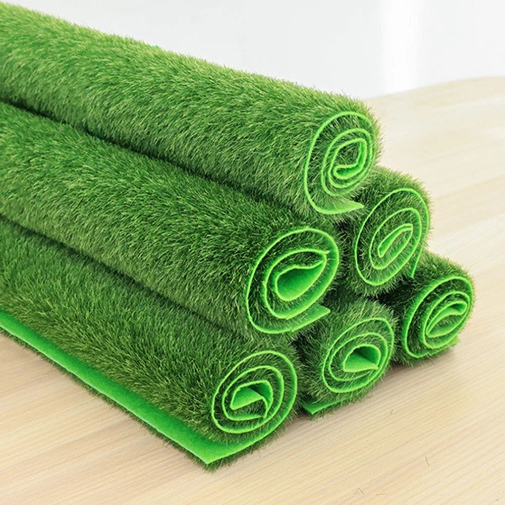 Artificial Grassland Simulation Moss Lawn Fake Green Grass Mat Carpet
