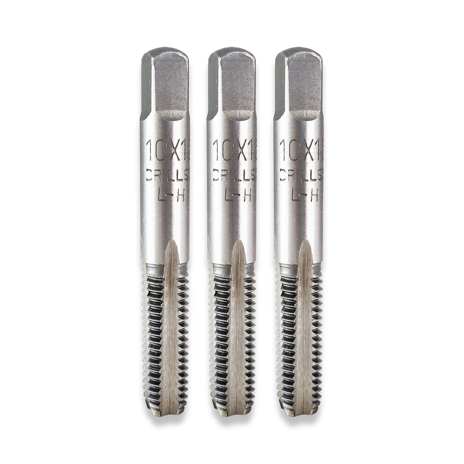 Metric Taps Left Hand Threading Set of 3 by Unbranded