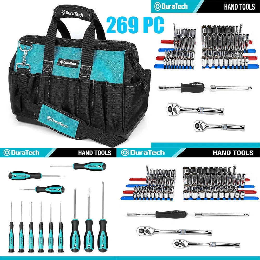 Duratech 269-pieces Home Repair Tool Set Daily Use Mechanics Hand