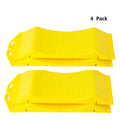 4PCS Yellow Portable Tire Saver Ramps Highly Visible for Flat Spot and