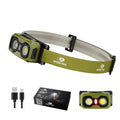 Mossy Oak 600 Lumens LED Headlamp Headlight Rechargeable With White &amp; Red Lights