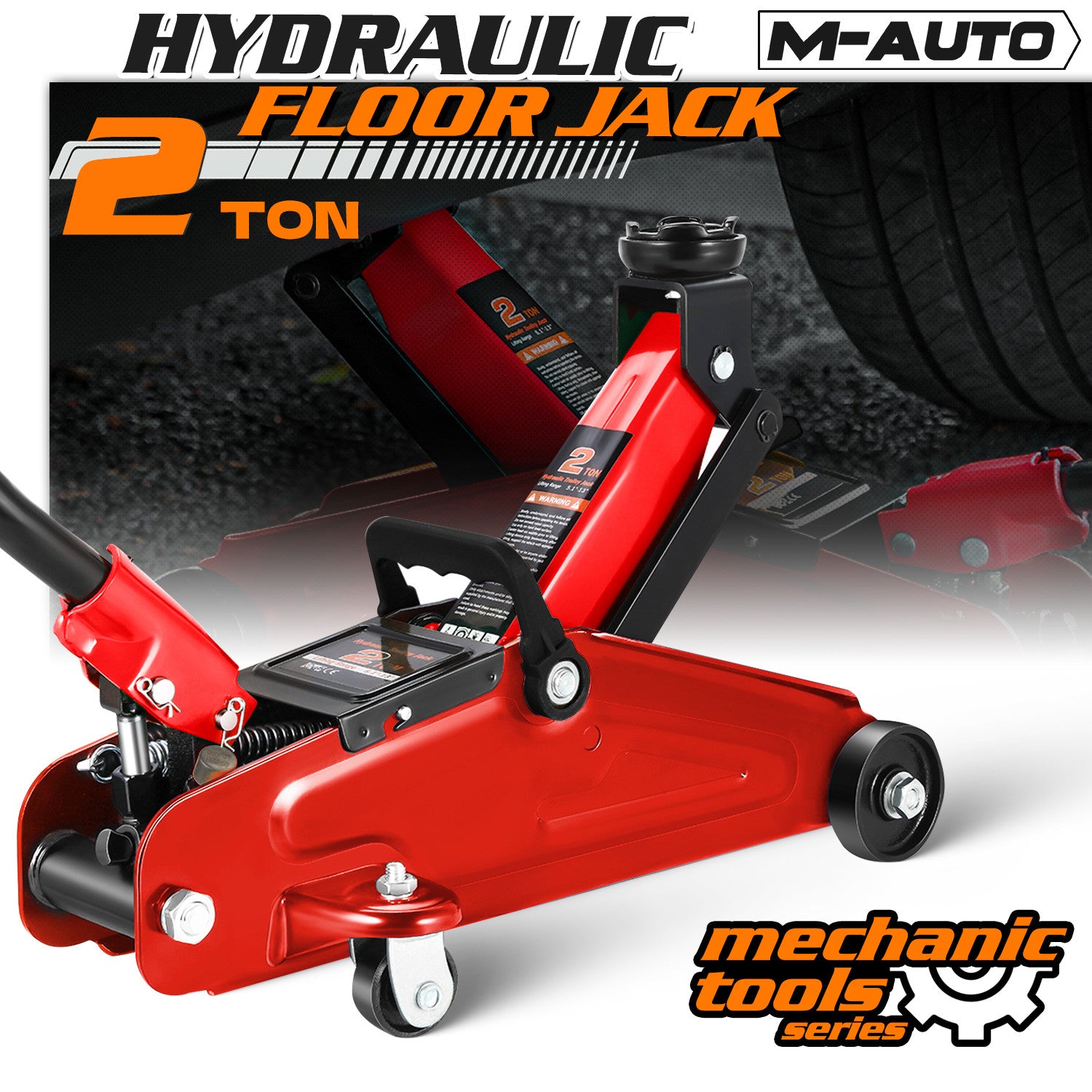 2 Ton Red Lifting Hydraulic Trolley Jack