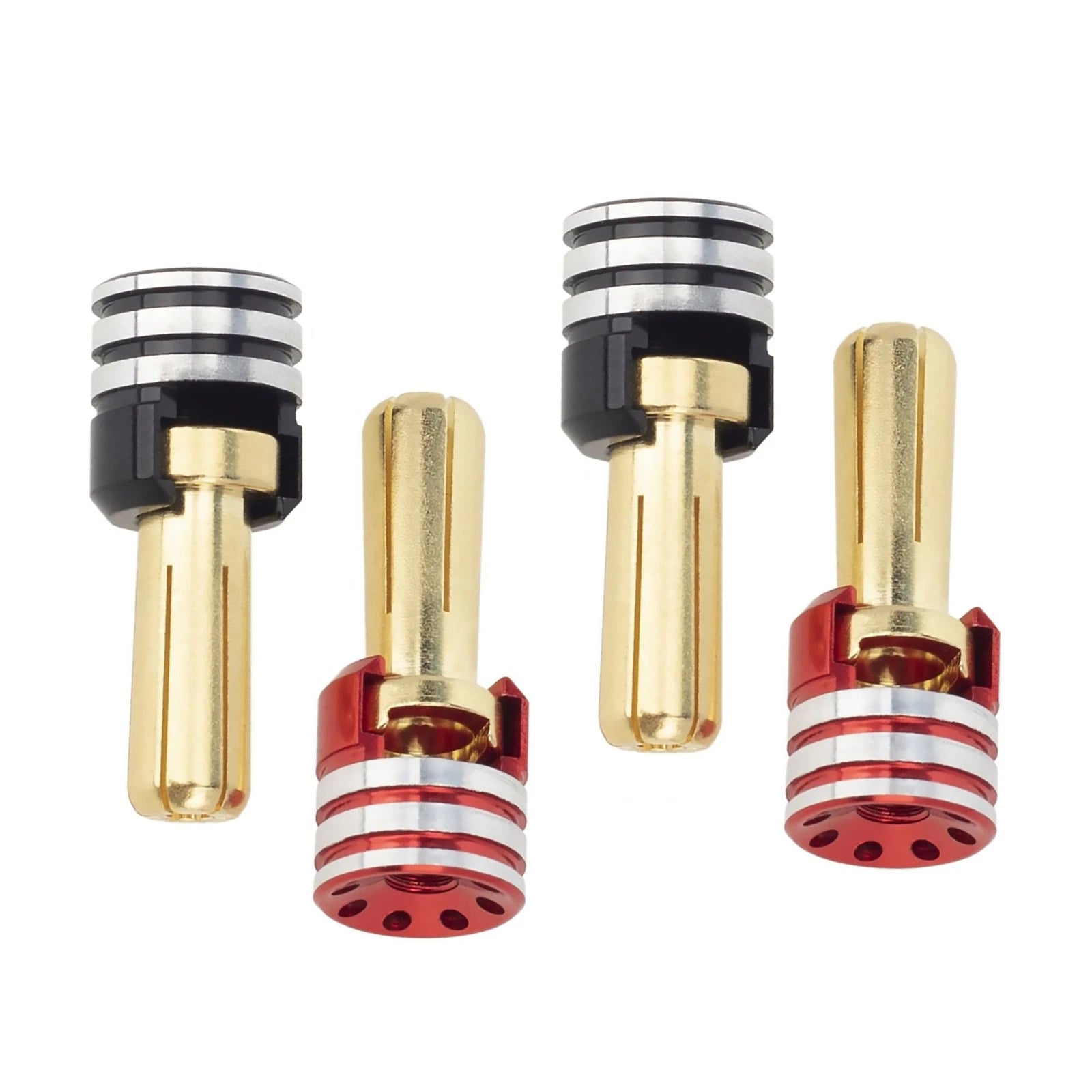 Black Red Battery Heatsink Plugs Durable For 1/10 Off-road Truck Rc