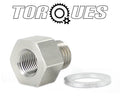 1/8" Npt Female to M12x1.5 Male Stainless Steel Reducer Adapter