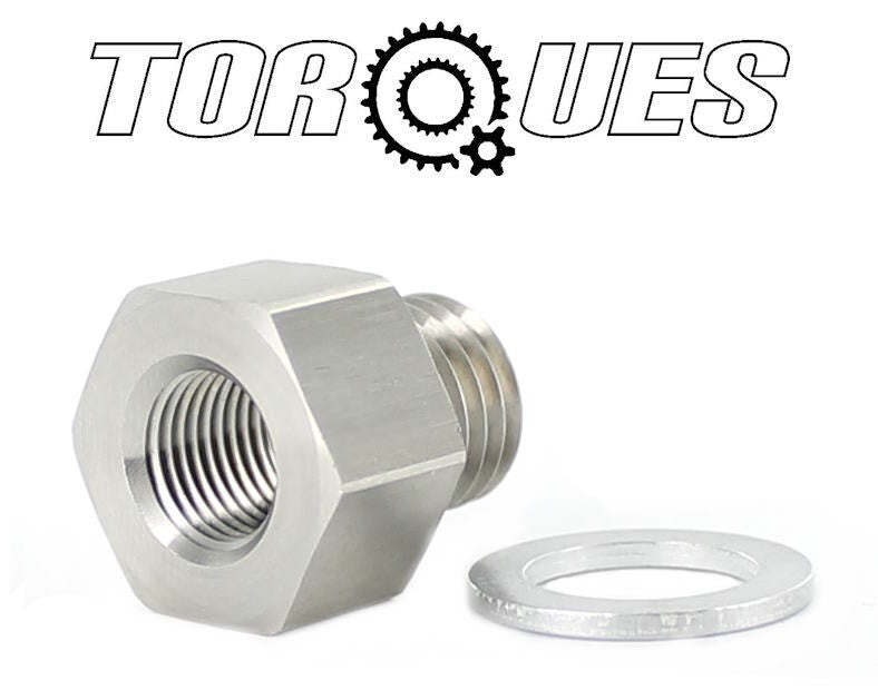 1/8" Npt Female to M12x1.5 Male Stainless Steel Reducer Adapter